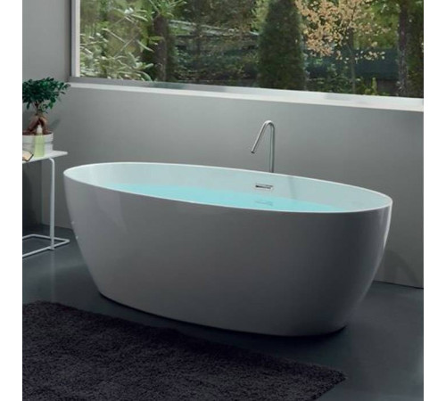 Ванна отдельностоящая акриловая Kerasan Flo 170х82 см со сливом click-clack 742901