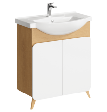 Тумба под умывальник напольная AQUATON Basic 750х765х440 мм дуб золотой BAS0107DZ