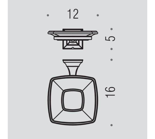 Мыльница подвесная Colombo Design Portofino хром B3201.CR-VAN