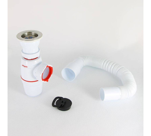 Сифон для раковины Wirquin NEO 1 1/2 x 40 мм с гофротрубой 800 мм 30987067