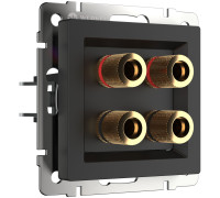 Акустическая розетка (черный матовый) W1185008