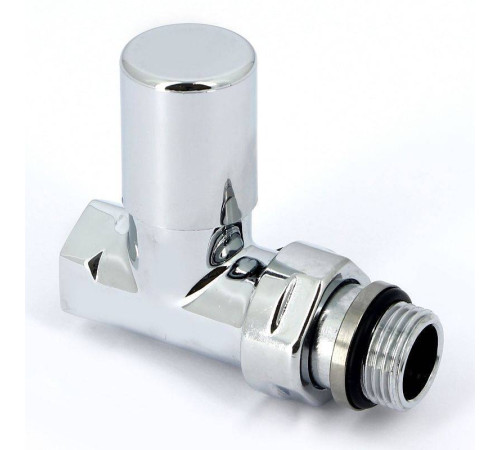 Вентиль радиаторный ручной Carlo Poletti Compact 1/2 НВ прямой хром V150710B