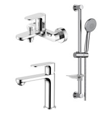Набор смесителей 3 в 1 Aquatek АЛЬФА (AQ1910CR+AQ1940CR+AQ2013CR) AQ1930CR