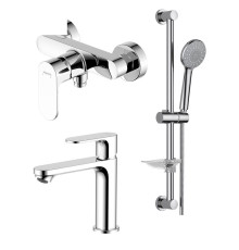 Набор смесителей 3 в 1 Aquatek АЛЬФА (AQ1910CR+AQ1960CR+AQ2013CR) AQ1931CR