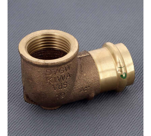 Угол 90° пресс-В бронзовый Viega Sanpress 28х1 283728