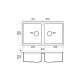 Кухонная мойка OMOIKIRI Kitagawa 83-2-U-WH Artceramic 83,6x48,8 см белый 4993809