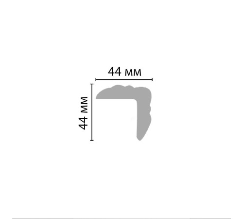 Молдинг DECOMASTER 96206F полиуретановый гибкий гладкий 44x44x2400 мм 96206F