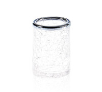 Стакан настольный Decor Walther Crack BER стекло хром 0933100