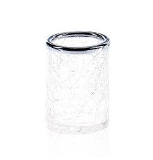 Стакан настольный Decor Walther Crack BER стекло хром 0933100