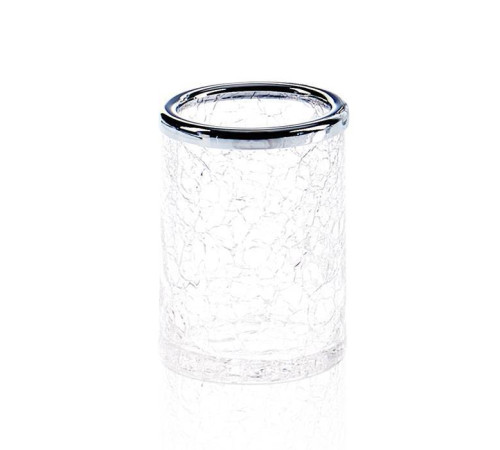 Стакан настольный Decor Walther Crack BER стекло хром 0933100