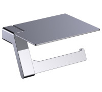 Бумагодержатель с полкой для телефона Timo Selene хром 10043/00