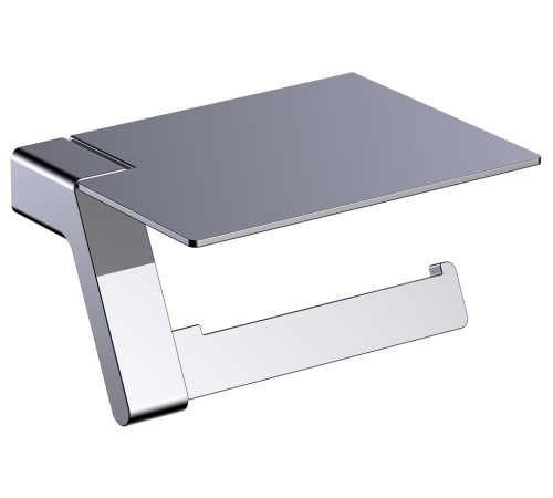 Бумагодержатель с полкой для телефона Timo Selene хром 10043/00