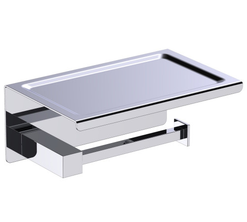 Держатель туалетной бумаги с полкой для телефона Timo Selene хром 10044/00