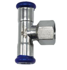 Тройник Comisa Inox-Press 22х3/4х22 мм ВР нержавеющая сталь SS542060506