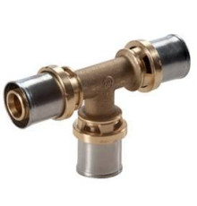 Тройник Giacomini RM150 26x3 мм латунный пресс RM150Y009