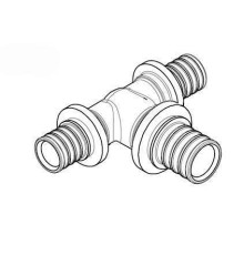 Тройник TECEflex 20х25х20 мм DZR латунь с увеличенным боковым проходом 11081041001