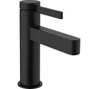 Смеситель для раковины Hansgrohe Finoris 92 мм с донным клапаном Push-Open черный матовый 76010670