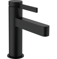 Смеситель для раковины Hansgrohe Finoris 92 мм с донным клапаном Push-Open черный матовый 76010670