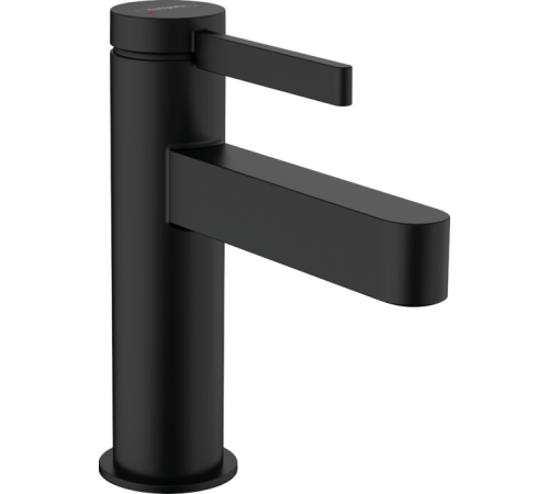 Смеситель для раковины Hansgrohe Finoris 92 мм с донным клапаном Push-Open черный матовый 76010670