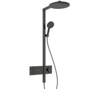 Душевая система Hansgrohe Raindance Alive S с термостатом Ø300 мм шлифованный черный хром 24595340