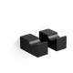 Набор крючков Decor Walther Corner HAK1 2 шт. черный матовый 0561960