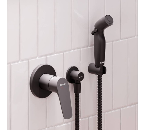 Смеситель с гигиеническим душем AM.PM Jupiter встраиваемый черный 777510300