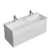 Тумба подвесная Kerama Marazzi Grande 120х47х37.3 см 3 ящика архитектурный серый GR.120.3\AGR.M