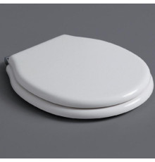 Сиденье для унитаза Simas Londra микролифт белый петли хром LO006 bi/cr