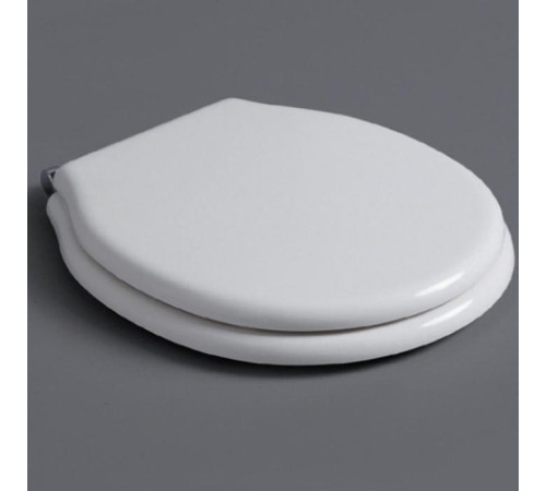 Сиденье для унитаза Simas Londra микролифт белый петли хром LO006 bi/cr