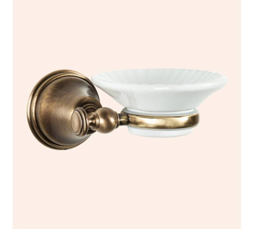 Мыльница подвесная Tivoli World Harmony 106 керамическая белая бронза TWHA106br