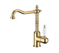Смеситель для кухни Boheme Tradizionale Oro с фильтром для питьевой воды золото глянцевое 102