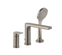 Смеситель для ванны Gessi Emporio Via Manzoni на 3 отверстия с изливом и душем Finox 38634#149