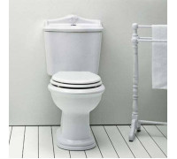 Унитаз-моноблок Azzurra Jubilaeum 75x40 см слив в стену белый/золото JUVCMP000000BI