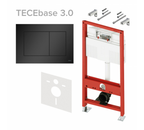 Инсталляция для унитаза TECE TECEbase 3.0 500х230х1320 мм клавиша TECEnow черный матовый N500414