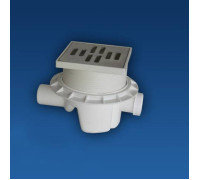 Трап для слива SANIT с решеткой из нержавеющей стали 40.003.00.0000