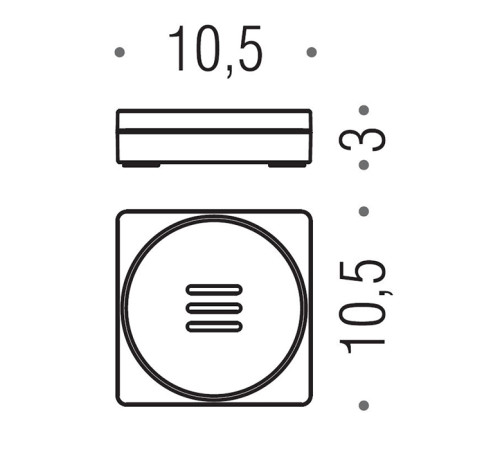 Мыльница настольная Colombo Design MiniQ хром B5040.CR-RNE