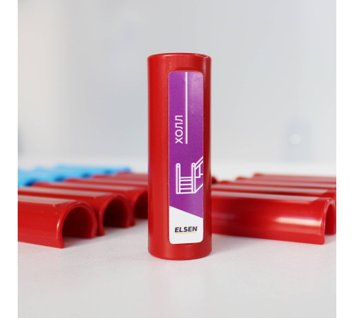 Клипса декоративная для маркировки трубы Emmeti Ø 16 мм 60 мм красная EFA03.1617R