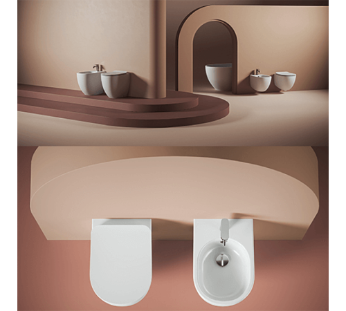 Биде подвесное Artceram File 2.0 37х52 см 1 отверстие saniglaze белый матовый FLB003 05 00