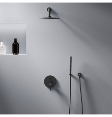Встраиваемая душевая система Damixa Scandinavian Pure со смесителем черный матовый 936520300