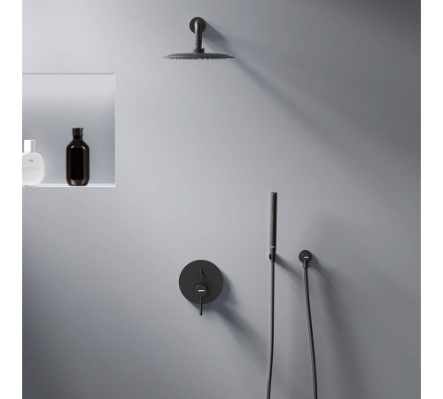 Встраиваемая душевая система Damixa Scandinavian Pure со смесителем черный матовый 936520300