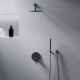 Встраиваемая душевая система Damixa Scandinavian Pure со смесителем черный матовый 936520300