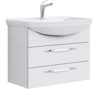 Тумба под умывальник подвесная AQUATON Аллегро 2 ящика белая 720х536х332 мм Agr.01.07/2