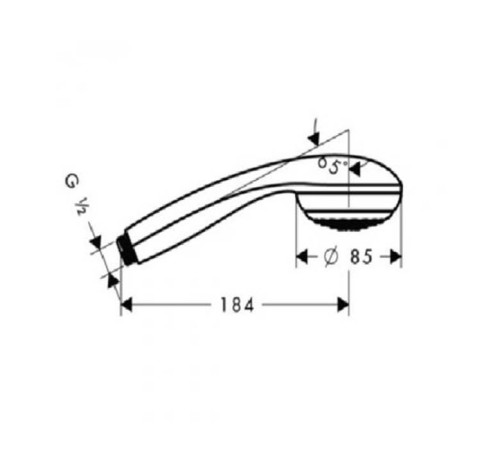 Ручной душ Hansgrohe Crometta 85 1jet хром 28585000