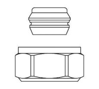 Набор со стяжным кольцом Oventrop 14 мм G 3/4 никелированный 1027474