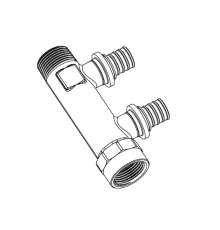 Гребенка распределительная Rehau Rautitan 2 контура 20-R/Rp 3/4 13661301001