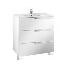 Тумба под умывальник напольная Roca Victoria Nord Ice Edition 735х586х450 мм Белый глянец ZRU9302835