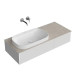 Тумба под раковину подвесная Kerama Marazzi Magica 115.4х48.5х22 см 2 ящика утренний серый матовый MA.120.2/MGR.M