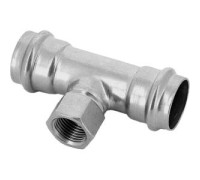 Тройник пресс Kromwell 18x1/2 ВР-18 мм нержавеющая сталь KW.SP932180518