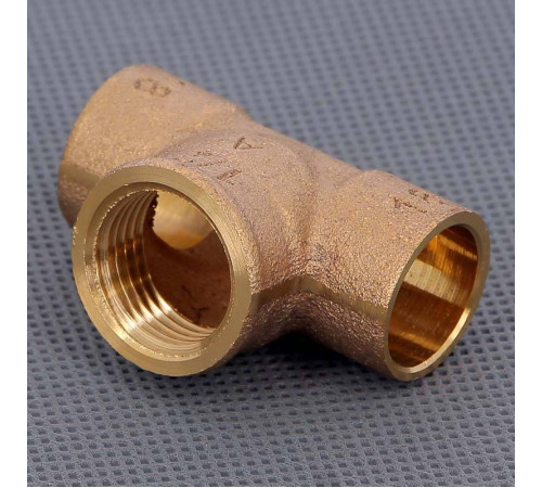 Тройник бронзовый под пайку Viega 18х1/2 ВР 103767