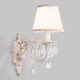 Бра с хрусталем 3637/1 белый с золотом / прозрачный хрусталь